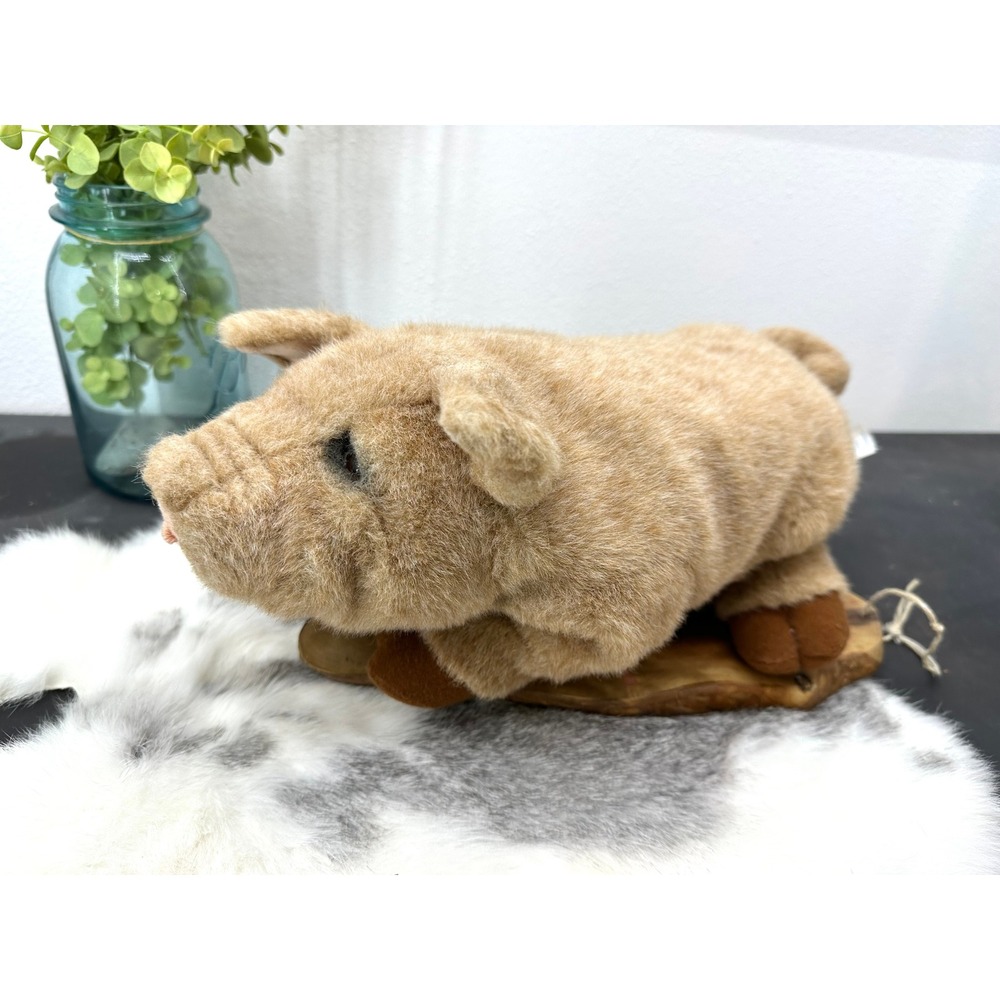 Lou Rankin Harlin Pig‎ Full Body puppet hand plush Applause hog toy 21637
